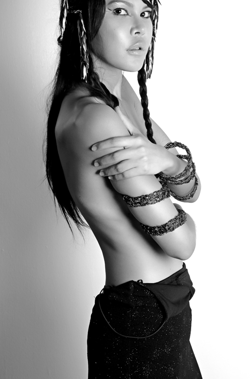 Female model photo shoot of Natalia Pabon in Flatbush, NY, clothing designed by TaviaSanza