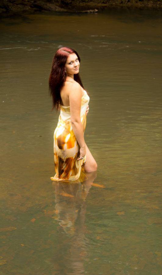 Female model photo shoot of Victoria Cassell in River