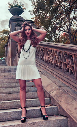 Female model photo shoot of Oksana Melnyk by Dominic Senador in NY