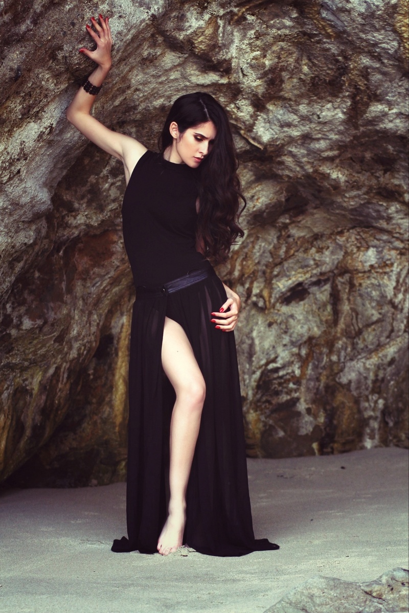 Female model photo shoot of GemmaO by Ray Catane in Laguna Beach, CA