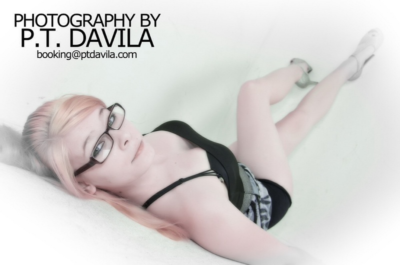 Female model photo shoot of LittleRedEnchantress by PT Davila Photography