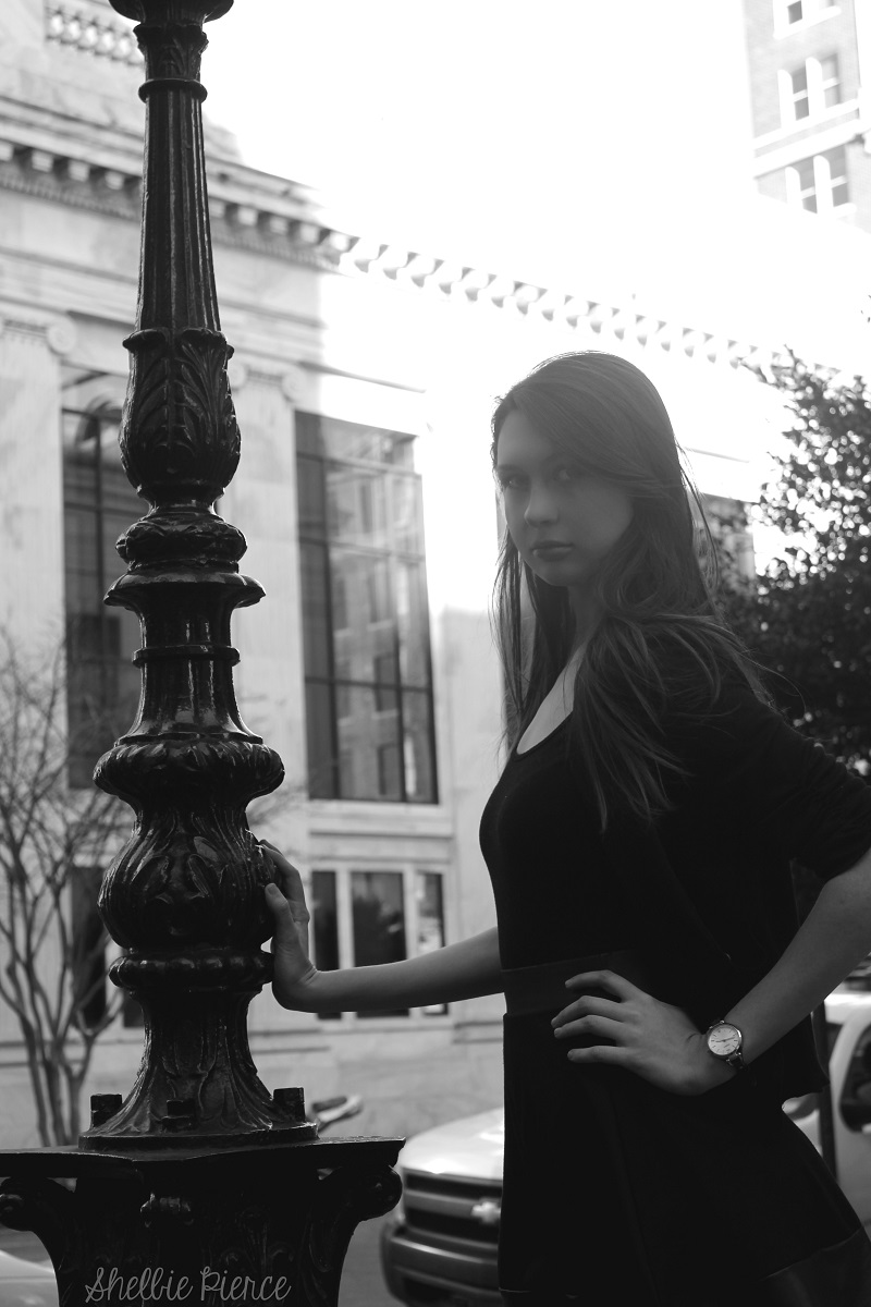 Female model photo shoot of Savannah Crawford in Historic Downtown Savannah, GA