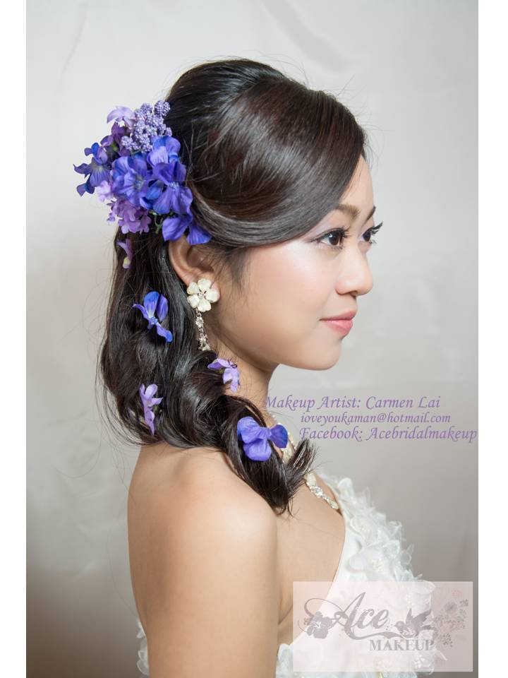 Female model photo shoot of Carmen Lai in makeup and hair artist carmen lai