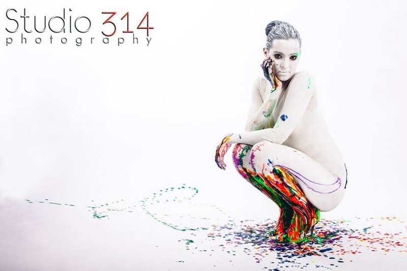 Female model photo shoot of Deanna Schmidt in Studio 314 - Locust