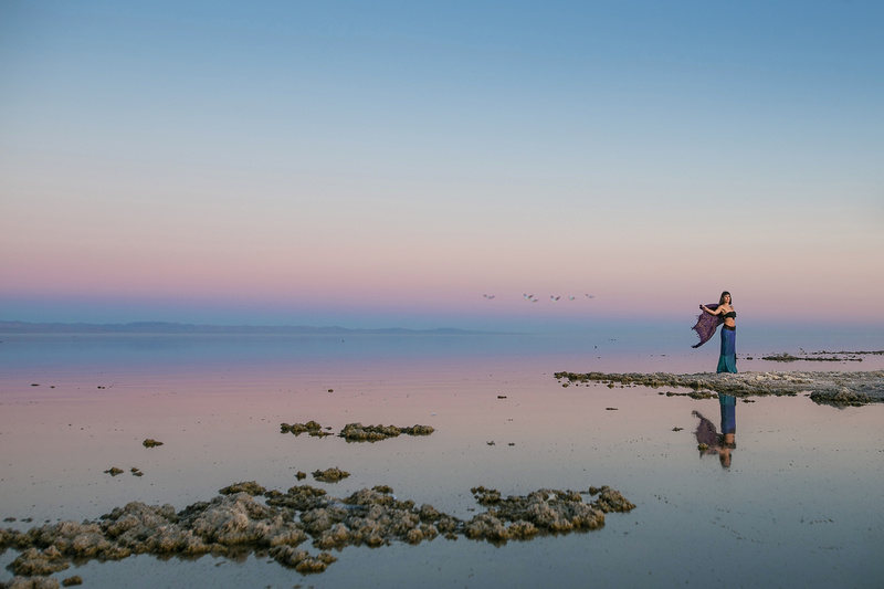 Male and Female model photo shoot of bronson and Amanda Rose Jackson in Salton Sea