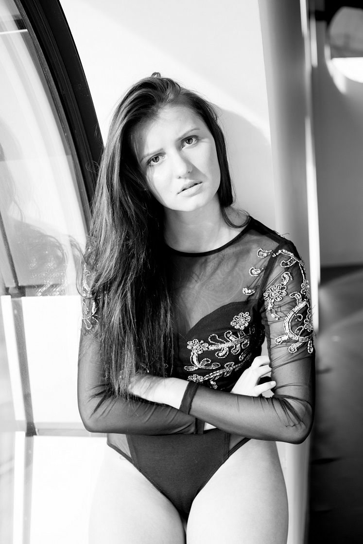Female model photo shoot of Gosia M by GEORGE ON A BOAT in London