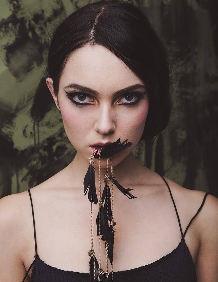 Female model photo shoot of AliciaV by Daniel Jung Photography in Los Angeles, CA, makeup by Kerri Evans