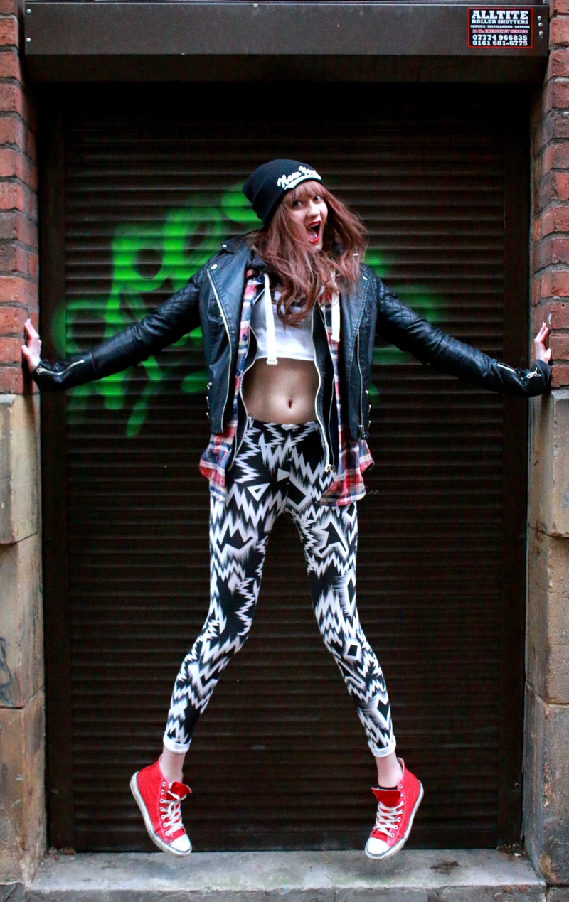 Male and Female model photo shoot of TomCurrie and Natasha Mcdonald in Northern Quarter, Manchester