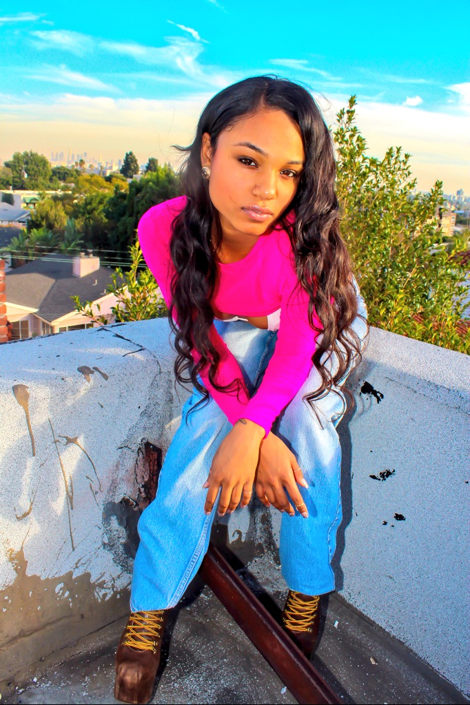 Female model photo shoot of Tia Lavette in hollywood