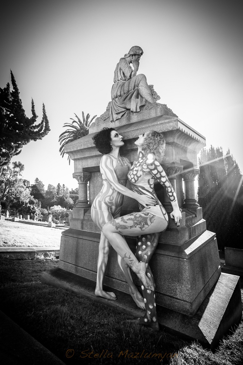 Female model photo shoot of Stella Mazlumyan in Mountain View Cemetery