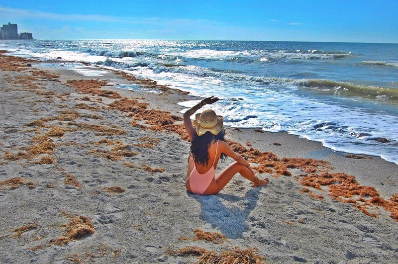 Female model photo shoot of Desirae Dallas in Sand Key Beach