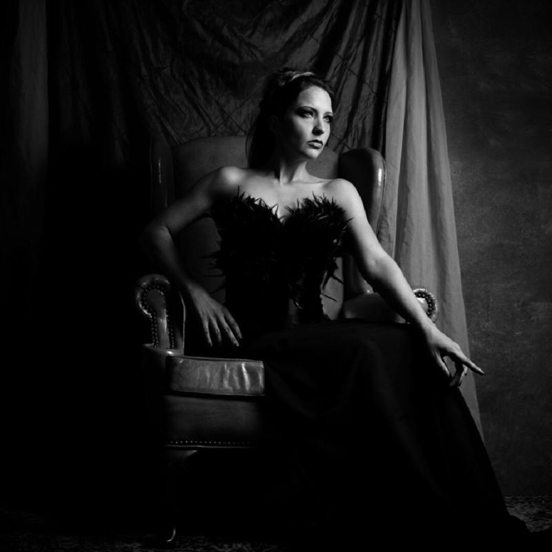 Female model photo shoot of Bridget J_MUAH_Model in Fort Worth private studio, makeup by Bridget J_MUAH_Model