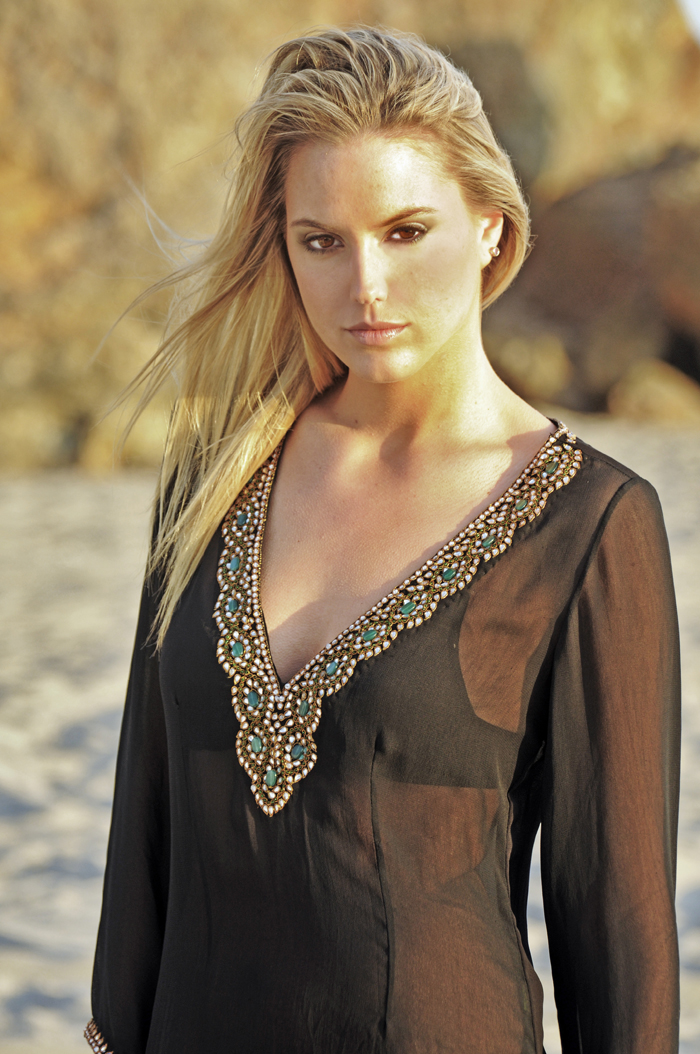 Female model photo shoot of Christa McCarthy in Zuma Beach, CA