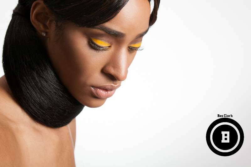Female model photo shoot of Ebony Wiler by Bas Clark, makeup by KaliDaSkope Beauty
