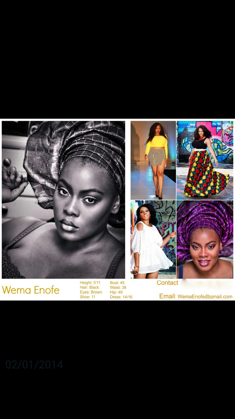 Female model photo shoot of Wema Enofe