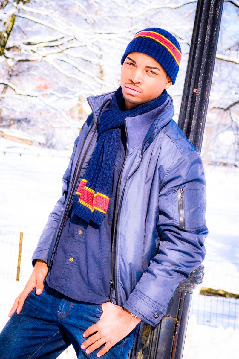 Male model photo shoot of Jai Lamonte in Central Park NYC
