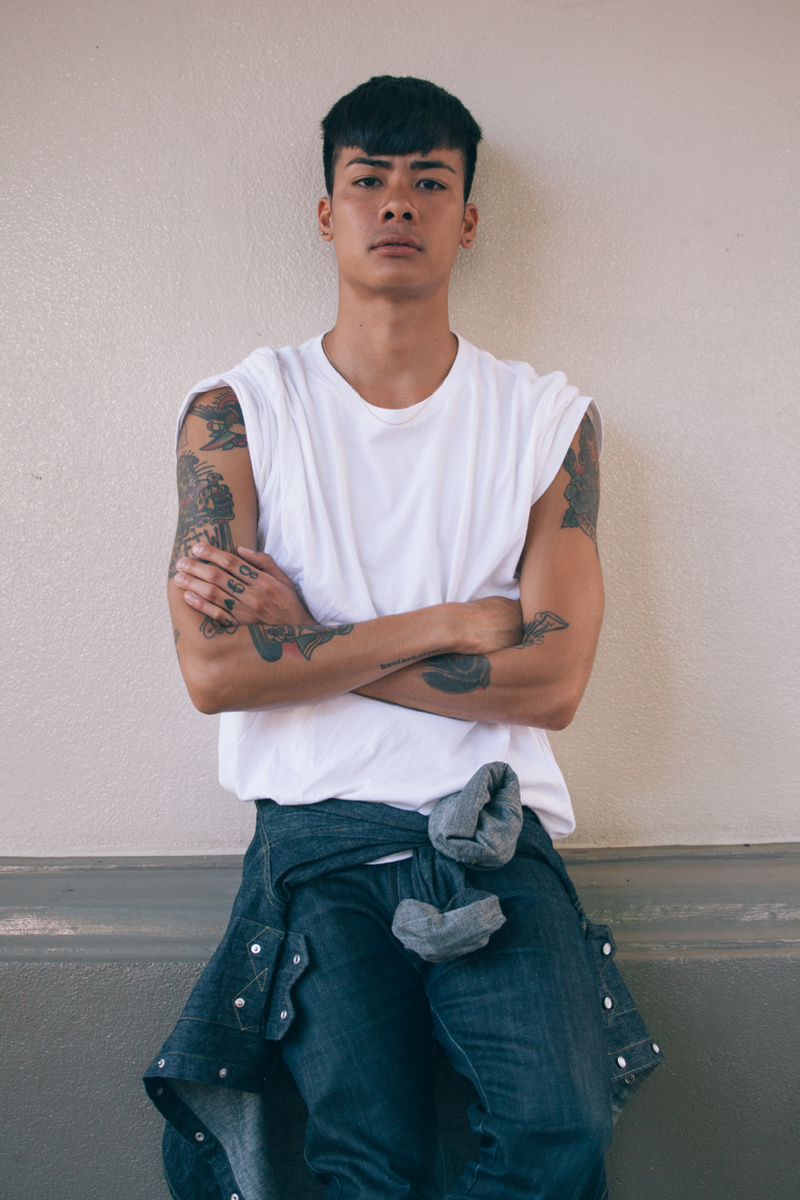 Male model photo shoot of Whyley Yoshimura in Chinatown, 'Oahu