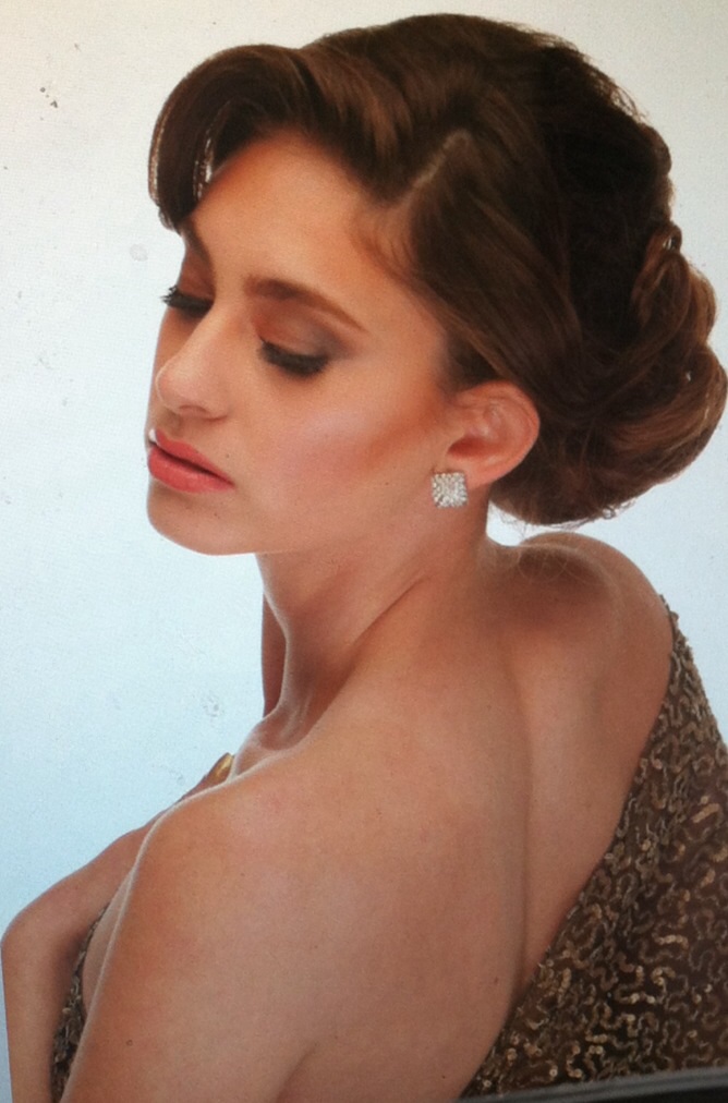 Female model photo shoot of Claudia Susy Alfaro in Napoleon perdis academy Hollywood CA
