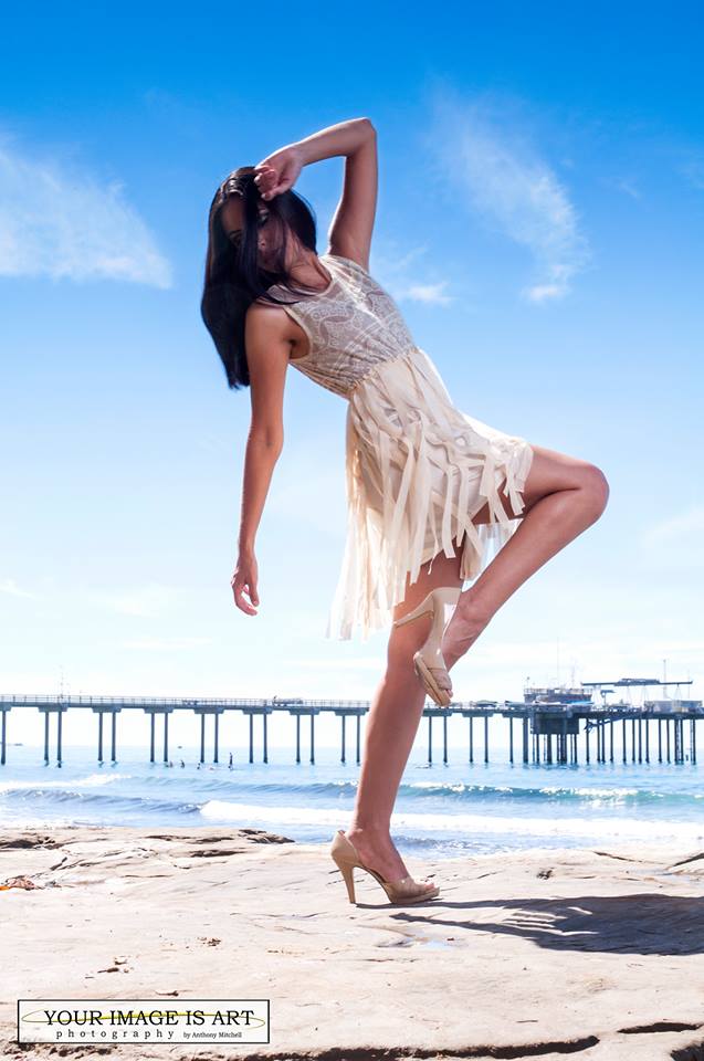 Female model photo shoot of Paola Mandujano in La Jolla Shores
