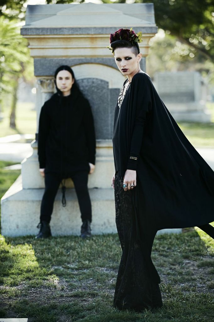 Female model photo shoot of Ashley Pelico in Angelus Rosedale Cemetery