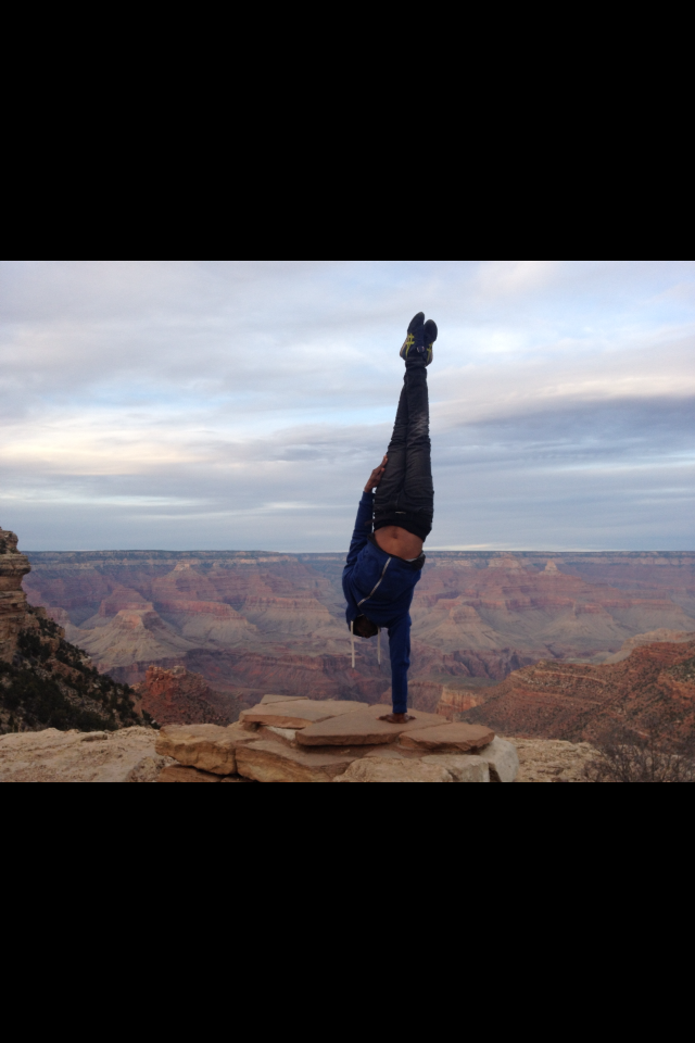 Male model photo shoot of CYBERYOGA in Grand Canyon