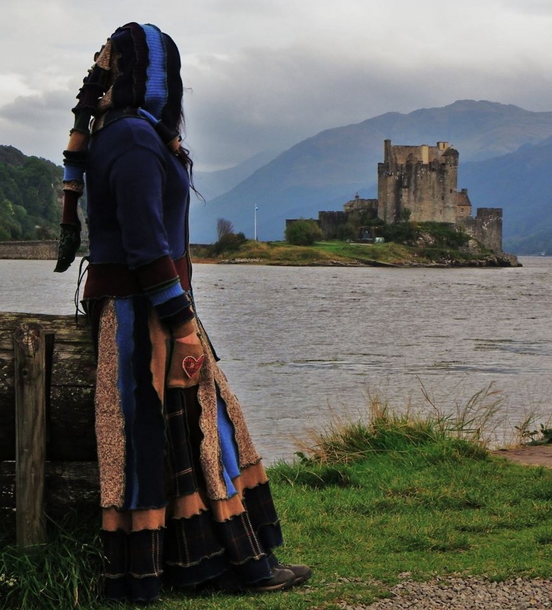 Female model photo shoot of Ellen Gonzalez in Eilean Donan Castle, Scotland