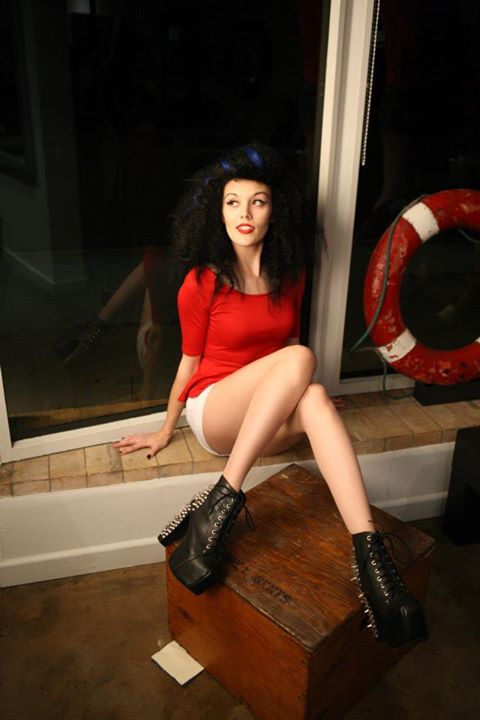 Female model photo shoot of Tabitha Barron in Hey Saylor! Salon relaunch, San Diego, CA