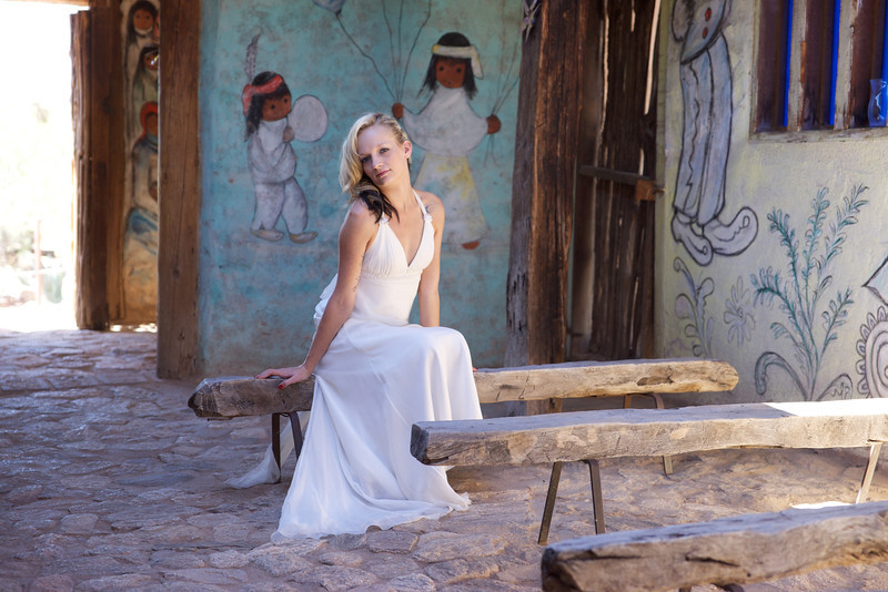 Female model photo shoot of Gayle Vickroy in Degrazia Museum in the Sun Tucson Az