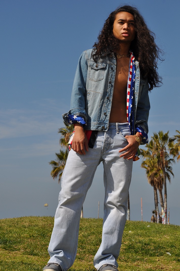 Male and Female model photo shoot of Joshua Charles MM and faraway in Venice Beach