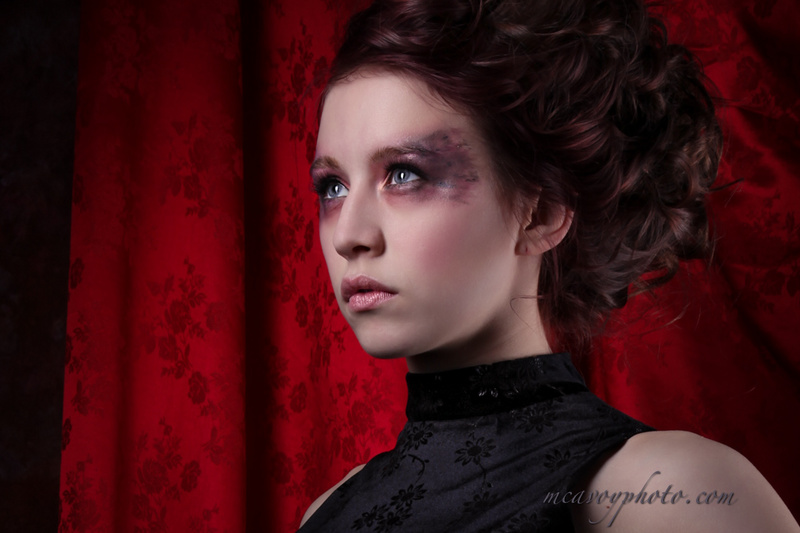 Female model photo shoot of Makeup by Lisa Torti and Emma Wehner, hair styled by Savija Ellis