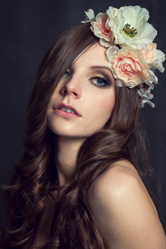 Female model photo shoot of Elaina Mae by Andrew Joshua Burgos, makeup by Makeup by Heidi