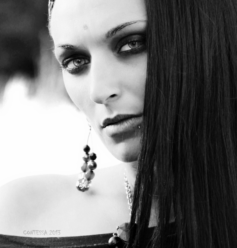 Female model photo shoot of Contessa Black Emil in NC 2013