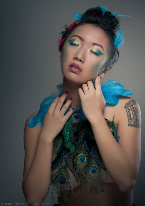 Female model photo shoot of Wendy Dunlap Makeup  and Yanlin by Dana  Chapman