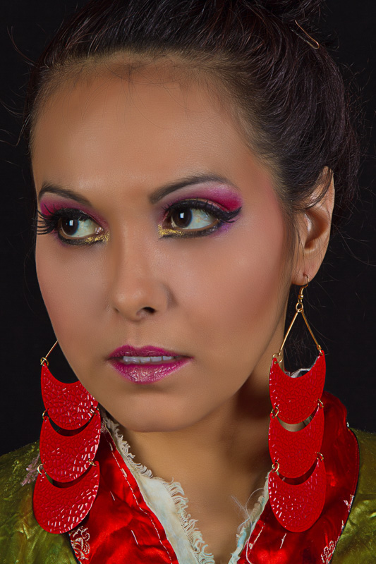 Female model photo shoot of Rebellious Makeup by EandJs Photography