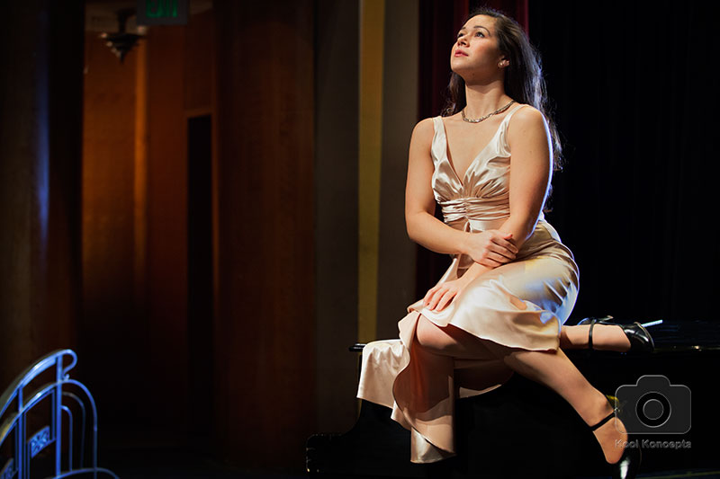 Female model photo shoot of Gina Miyoko by Kool Koncepts in Theatre