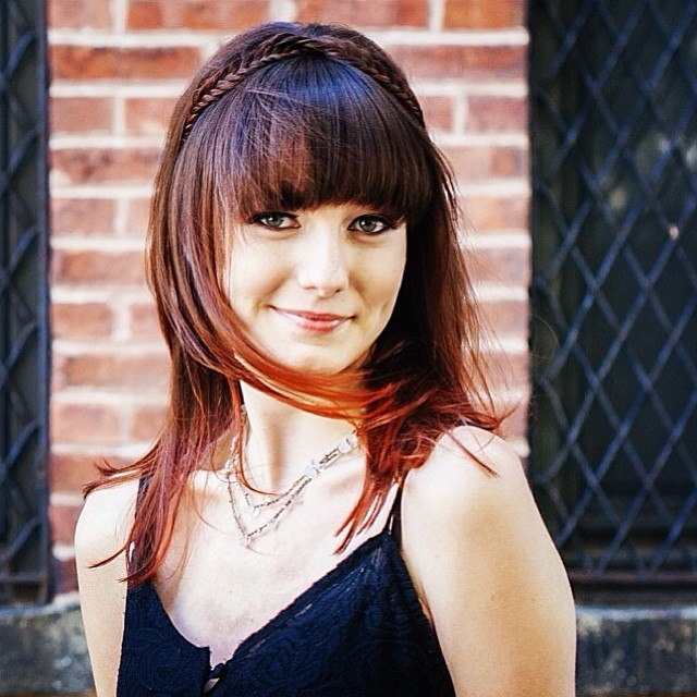 Female model photo shoot of emraese in Brookline, MA, hair styled by Megan H Anderson