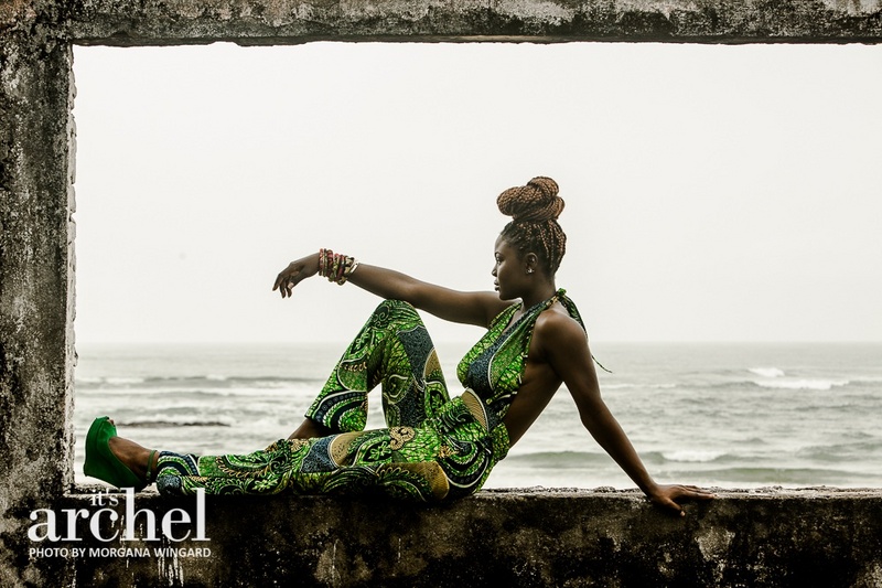 Female model photo shoot of Zoe Cassell in Bernard's Beach in Monrovia, Liberia