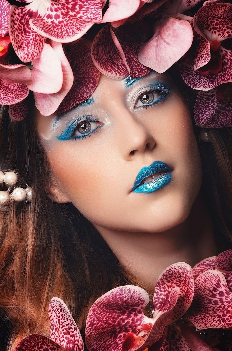 Female model photo shoot of Veronika Vitkina  by Nino Ignacio , makeup by Cara Silverman