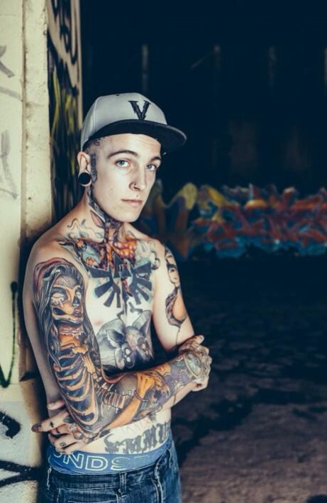 Male model photo shoot of Tattooed_trash in Hawthorn