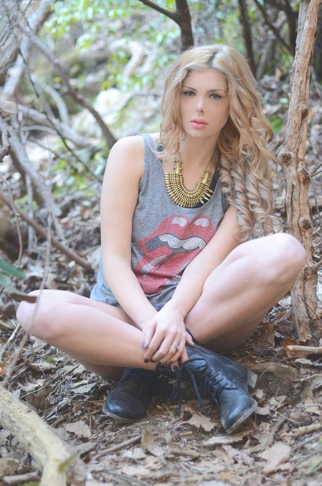 Female model photo shoot of Brittany Evatt in Issaqueena Falls
