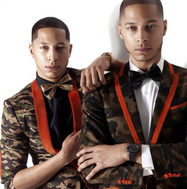 Male model photo shoot of Harris Twins in New York City