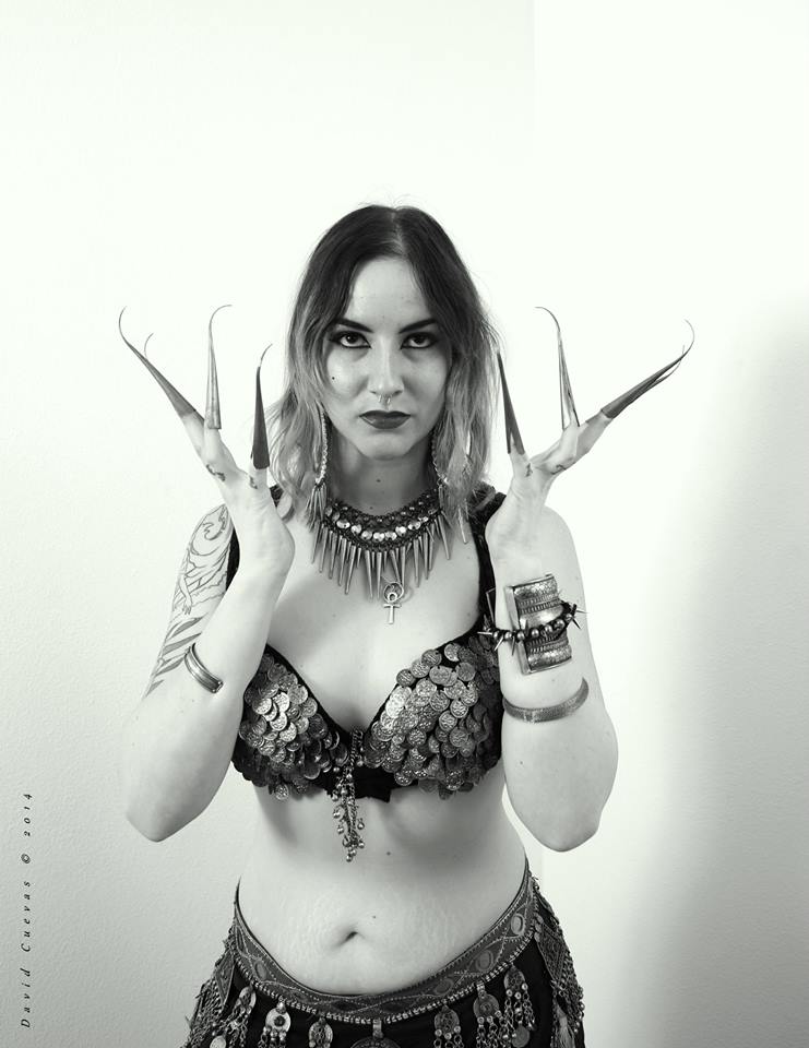 Female model photo shoot of Morgue Humor by David Cuevas