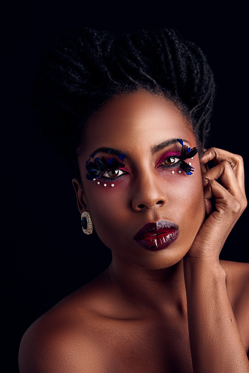 Male model photo shoot of Mayowa, makeup by Kia Rayford