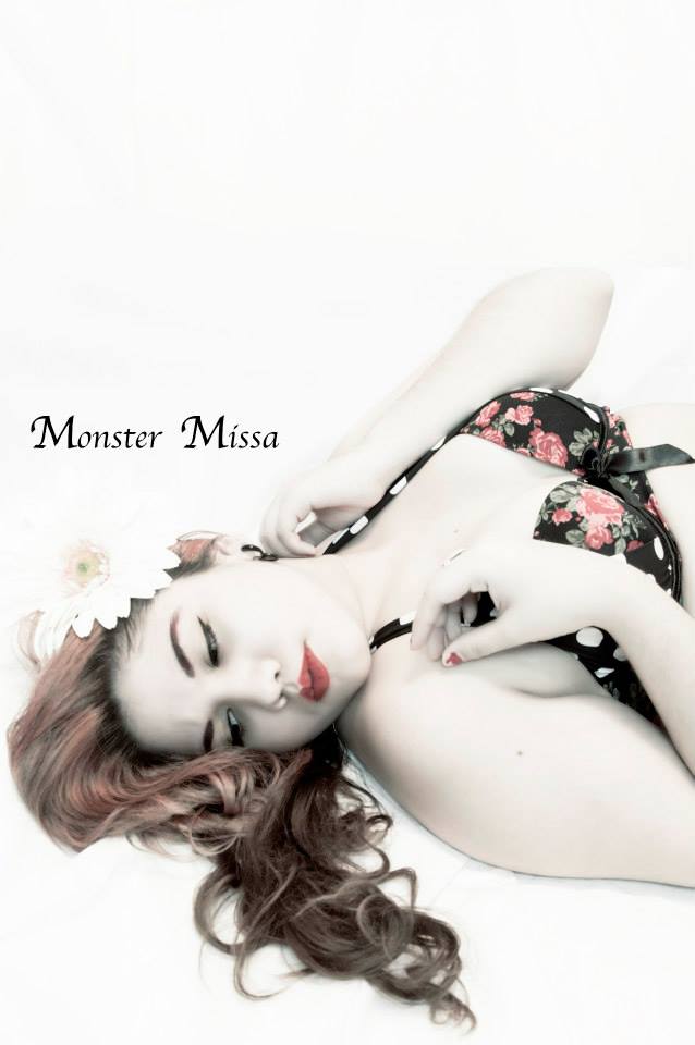 Female model photo shoot of Monster Missa