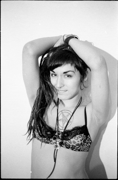 Female model photo shoot of Emily Kollapse by Rinehard in Greenpoint, BK