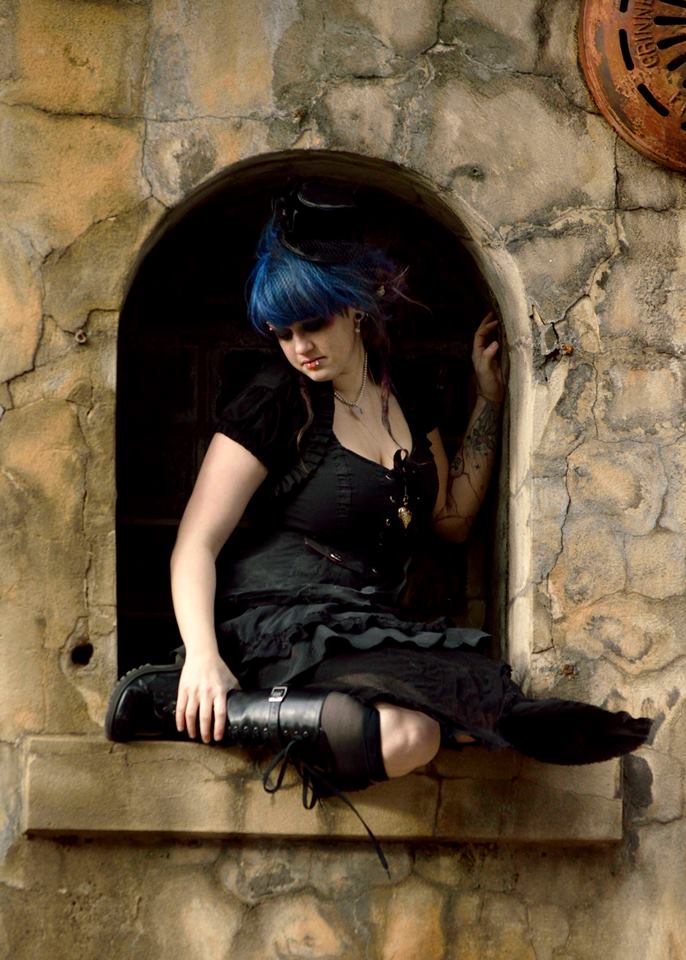 Female model photo shoot of Malice the Macabre