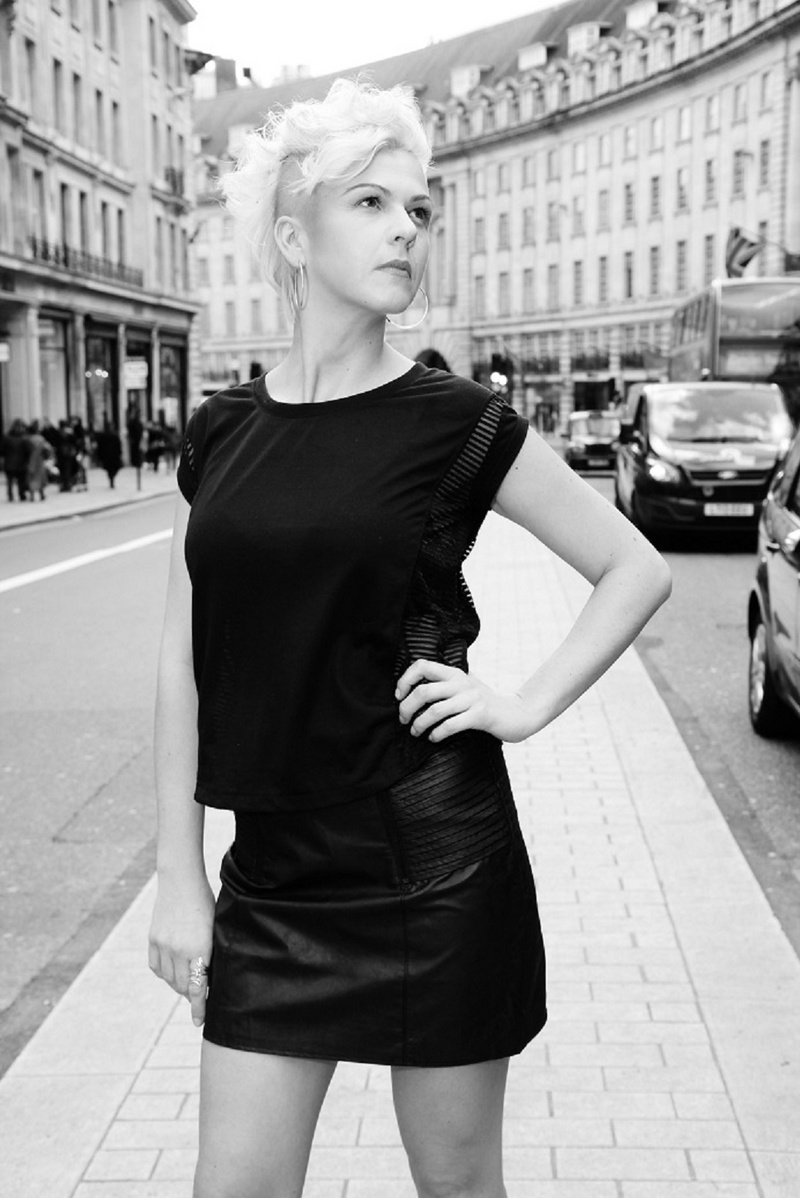 Female model photo shoot of Kaska in London Piccadilly Circus