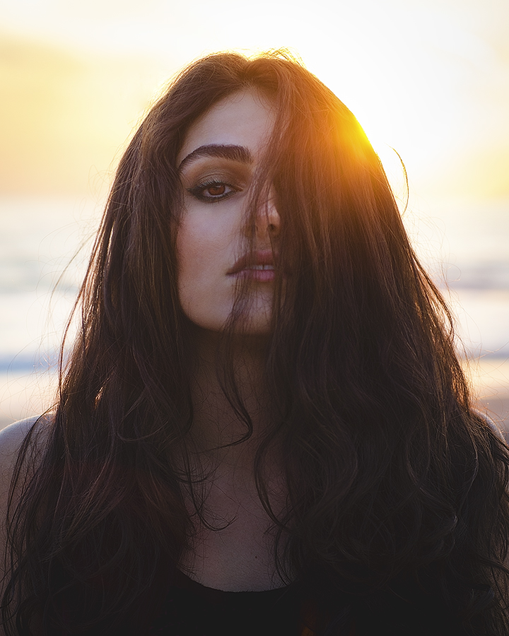 Female model photo shoot of Josephine Leah in Santa Monica Beach