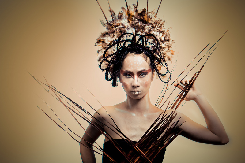 Female model photo shoot of Hoi Lum, hair styled by Artz 