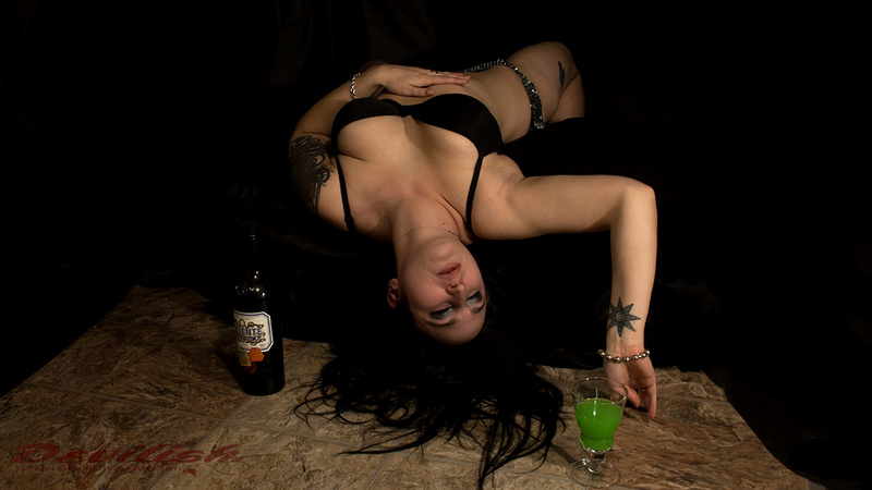 Female model photo shoot of XBella LunaX by DEVILISH